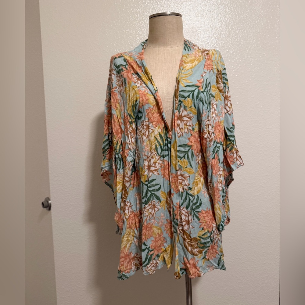 Rip Curl Floral Kimono Top - Multicolor